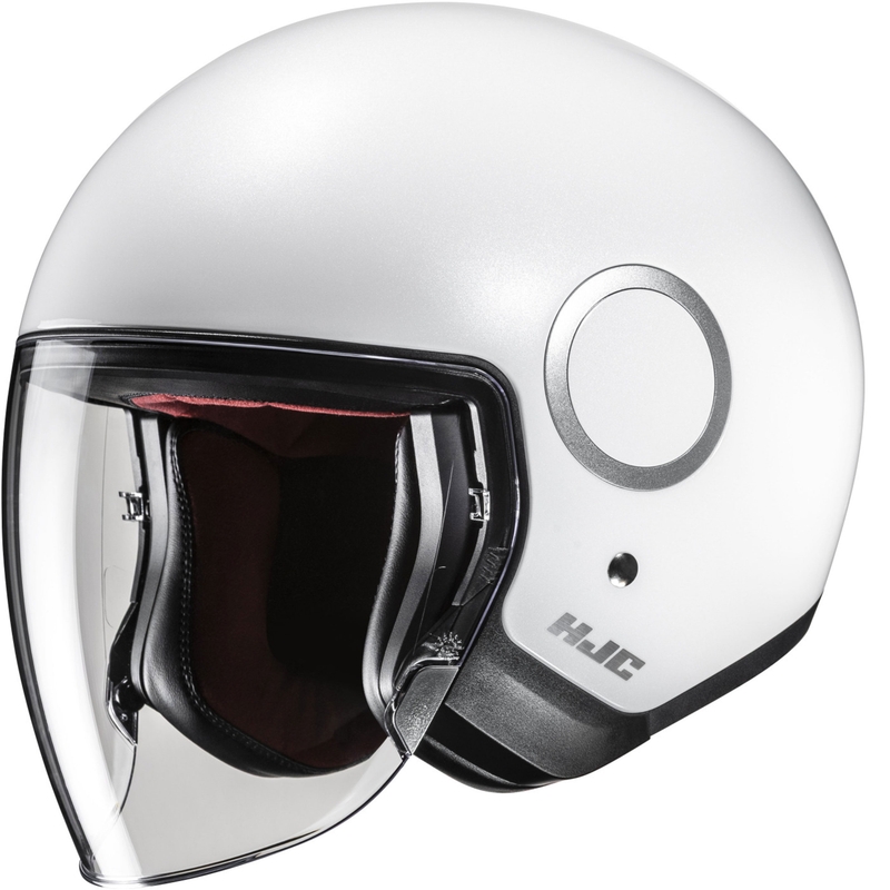Kask motocyklowy otwarty HJC RPHA 40 Solid perłowo-biały