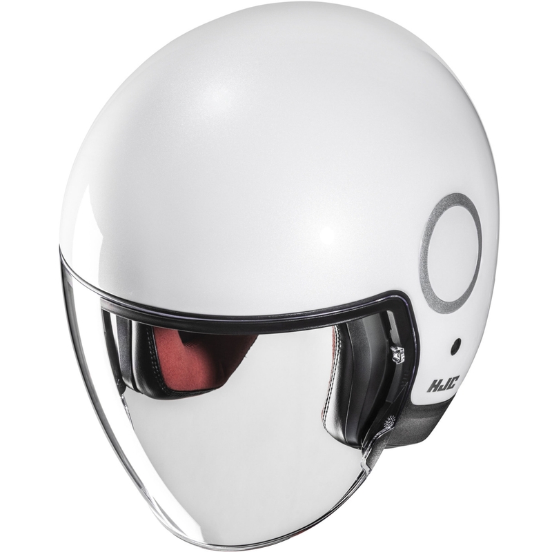 Kask motocyklowy otwarty HJC RPHA 40 Solid perłowo-biały