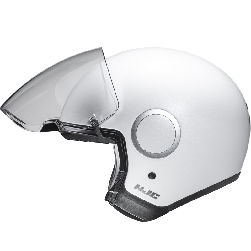 Kask motocyklowy otwarty HJC RPHA 40 Solid perłowo-biały