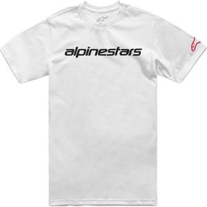 Koszulka Alpinestars Linear Wordmark 2.0 CSF w kolorze biało-czerwono-czarnym