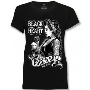 Koszulka damska Black Heart Pin Up Shake T-Shirt czarna