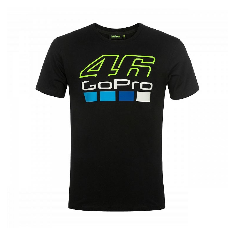 Koszulka VR46 Valentino Rossi GOPRO czarna wyprzedaż