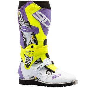 Buty motocyklowe SiDi Crossair HD End BB002 fioletowo-żółto-białe
