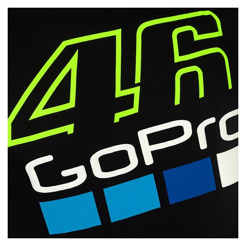 Koszulka VR46 Valentino Rossi GOPRO czarna wyprzedaż