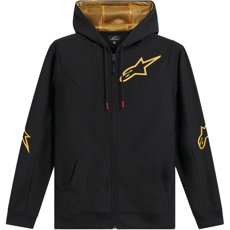 Bluza z kapturem Alpinestars Sessions 3 czarno-złota