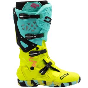 Buty motocyklowe SiDi Crossair X miętowo-fluo żółte