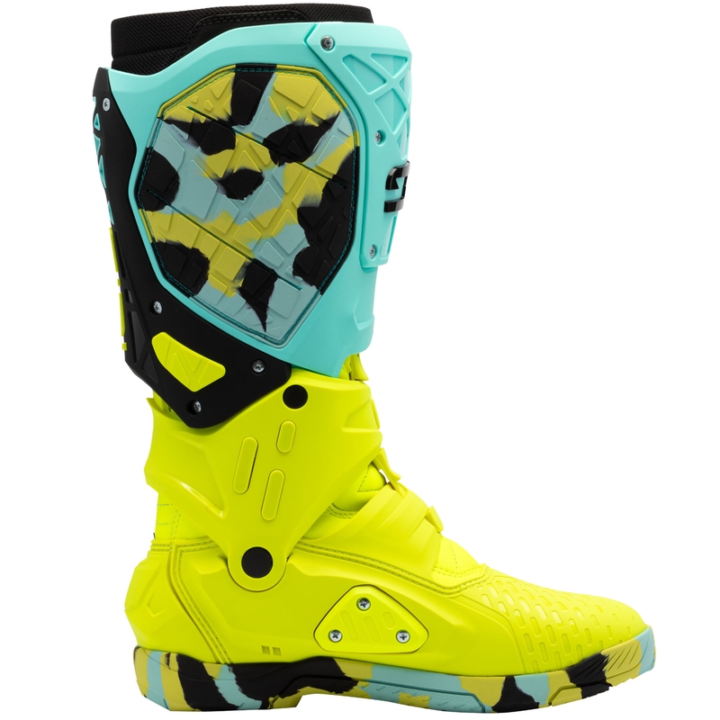 Buty motocyklowe SiDi Crossair X miętowo-fluo żółte