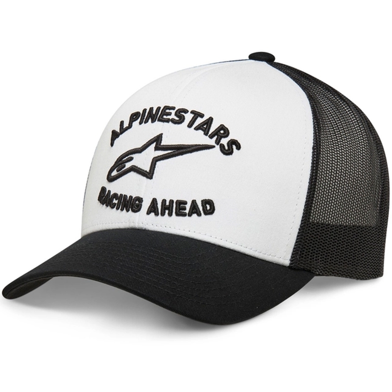 Czapka Alpinestars Tripleer biało-czarno-biała