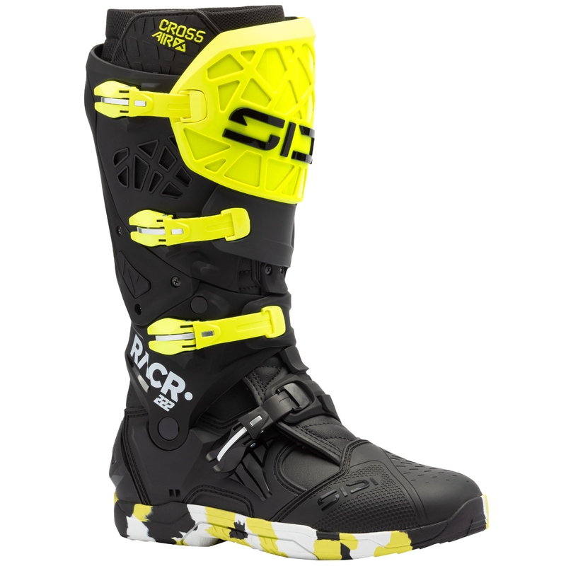 Buty motocyklowe SiDi Crossair X RACR002 fluo żółto-czarne
