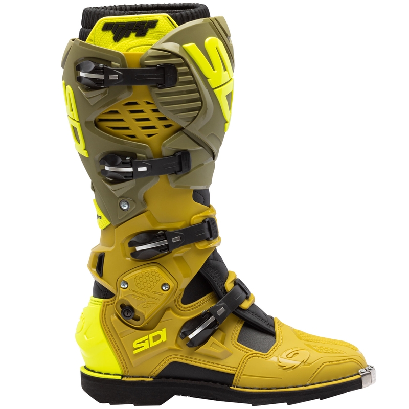 Buty motocyklowe SiDi Crossfire 3 oliwkowo-fluo-żółte