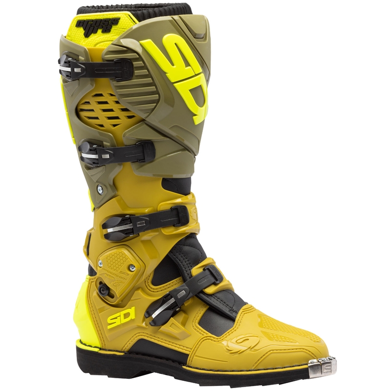 Buty motocyklowe SiDi Crossfire 3 oliwkowo-fluo-żółte