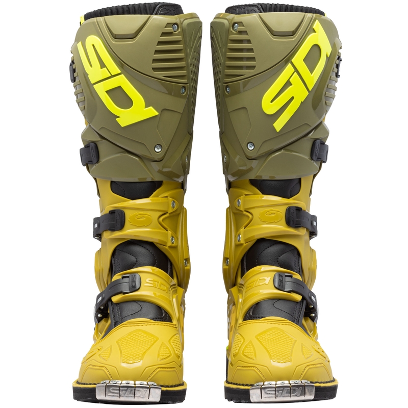 Buty motocyklowe SiDi Crossfire 3 oliwkowo-fluo-żółte