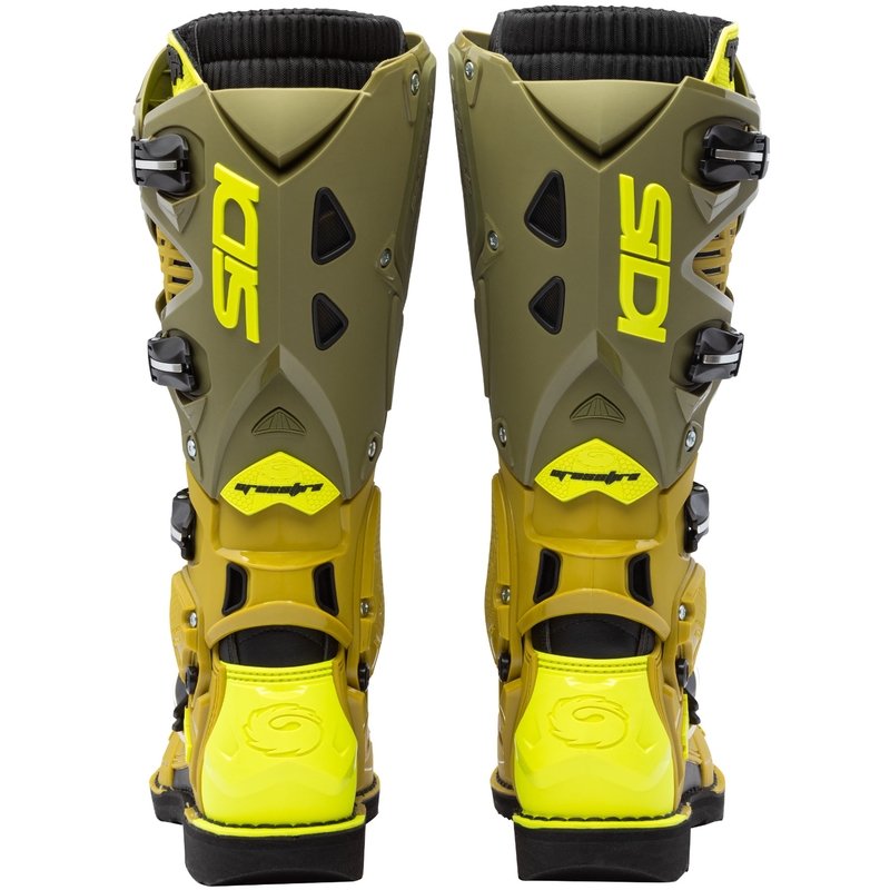 Buty motocyklowe SiDi Crossfire 3 oliwkowo-fluo-żółte