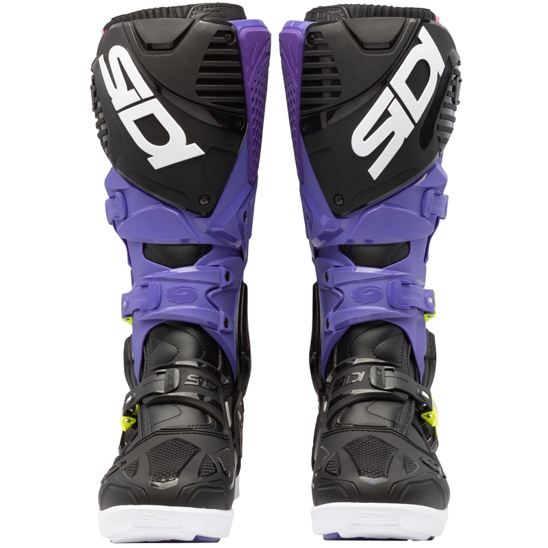 Buty motocyklowe SiDi Crossfire 3 SRS fioletowo-czarno-fluo-żółte