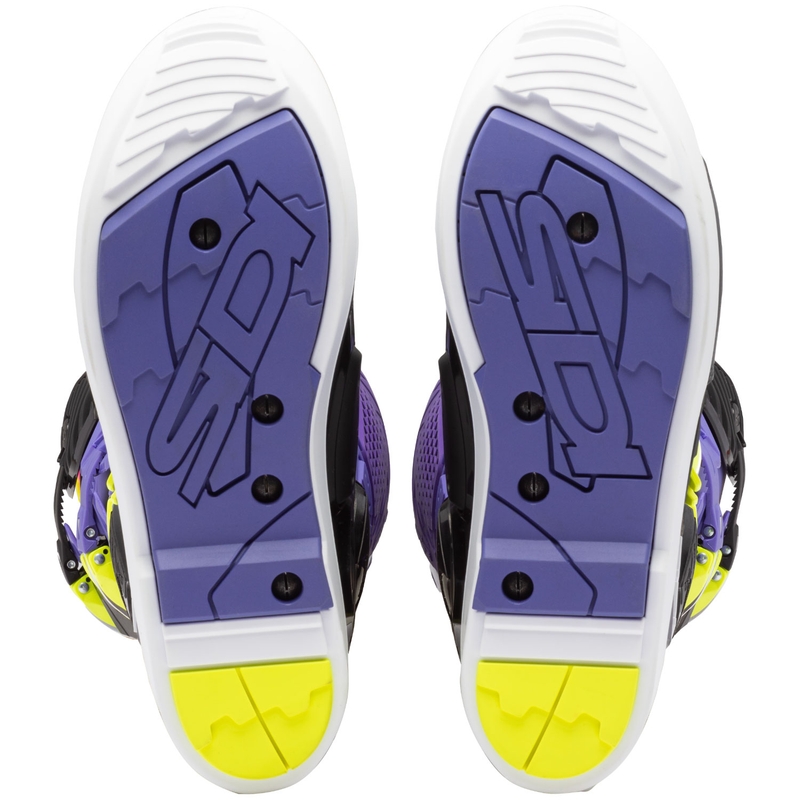 Buty motocyklowe SiDi Crossfire 3 SRS fioletowo-czarno-fluo-żółte