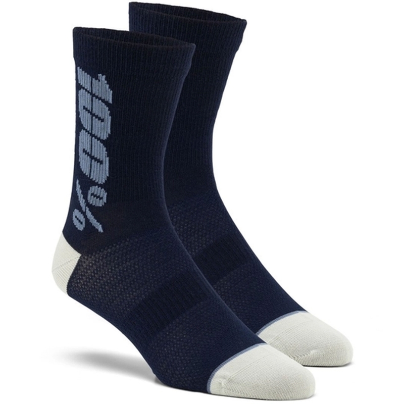 Skarpetki 100% - Wełna USA Rythym Merino niebieska