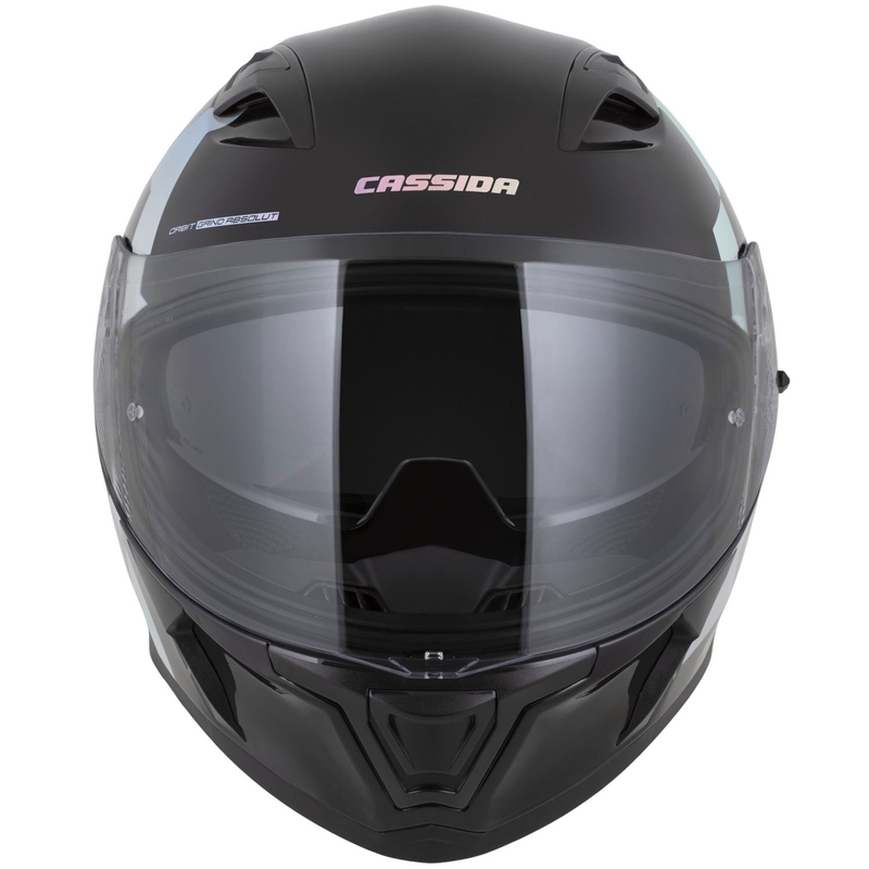 Kask motocyklowy integralny Cassida Orbit Grind Absolut w kolorze czarno-holograficznym