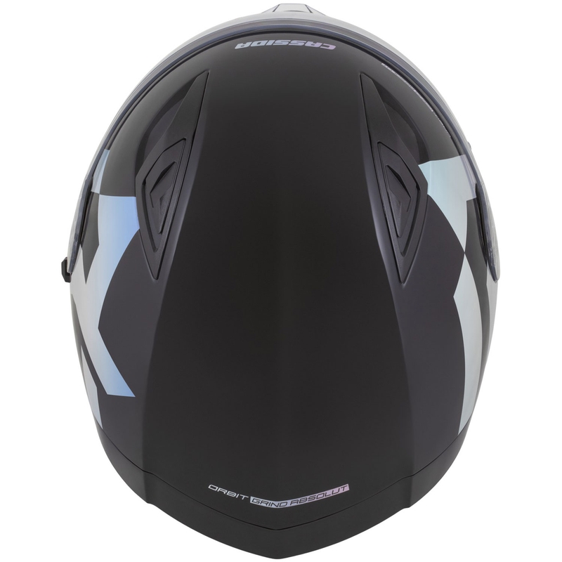 Kask motocyklowy integralny Cassida Orbit Grind Absolut w kolorze czarno-holograficznym