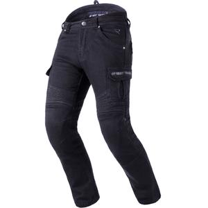 Jeansy motocyklowe Street Racer Cargo CE Cropped w kolorze czarnym