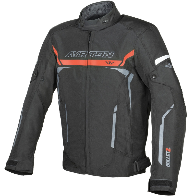 Kurtka motocyklowa Ayrton Bullet II czarno-czerwono-szara