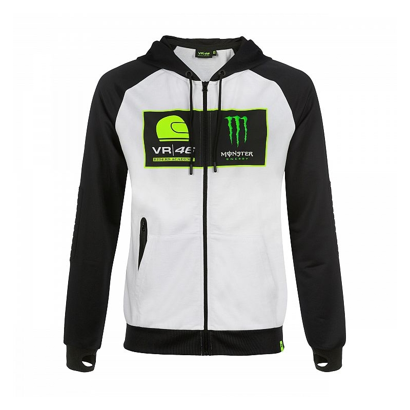 Bluza VR46 Valentino Rossi RIDERS ACADEMY MONSTER Fleece biało-czarna