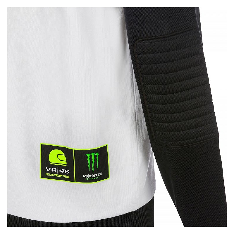 Bluza VR46 Valentino Rossi RIDERS ACADEMY MONSTER Fleece biało-czarna