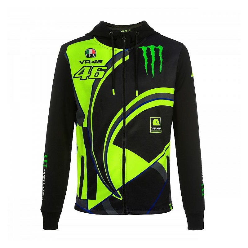 Bluza VR46 Valentino Rossi MONSTER 46 REPLICA FLEECE czarna