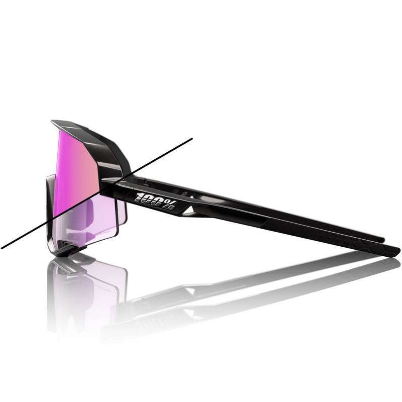 Okulary przeciwsłoneczne Slendale w 100% z fioletowymi soczewkami fotochromowymi