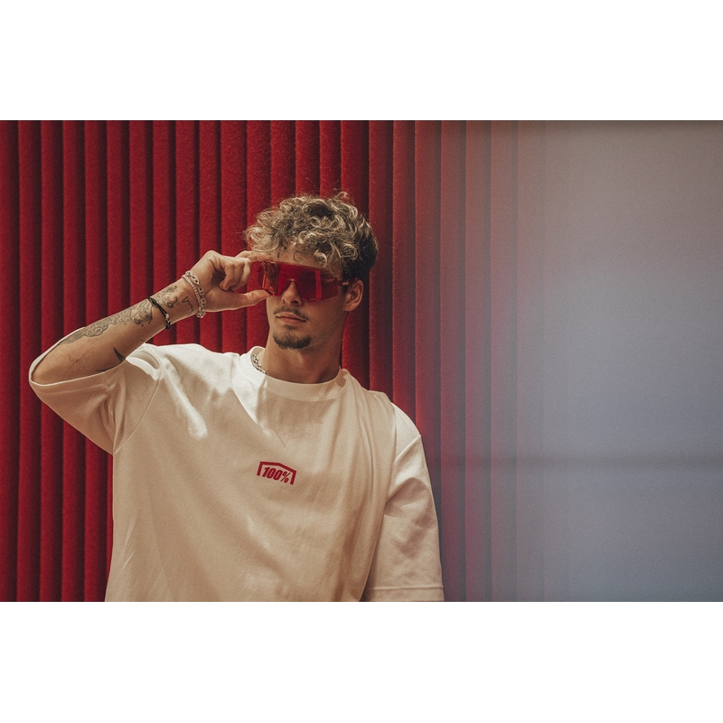 Okulary przeciwsłoneczne Slendale 100% z soczewkami HIPER Fire red