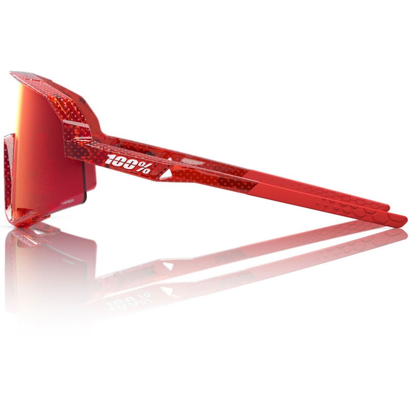 Okulary przeciwsłoneczne Slendale 100% z soczewkami HIPER Fire red
