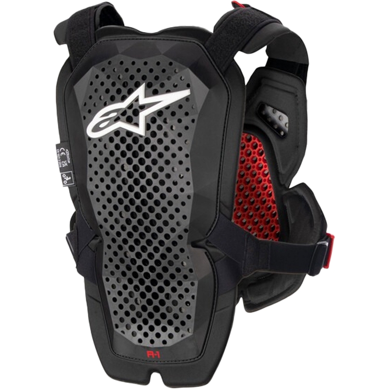 Ochraniacz klatki piersiowej Alpinestars A-1 PRO czarno-antracytowo-czerwony