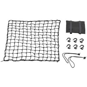 Elastyczna siatka bagażowa do motocykla z plastikowymi haczykami Daytona 60 x 60 cm czarna