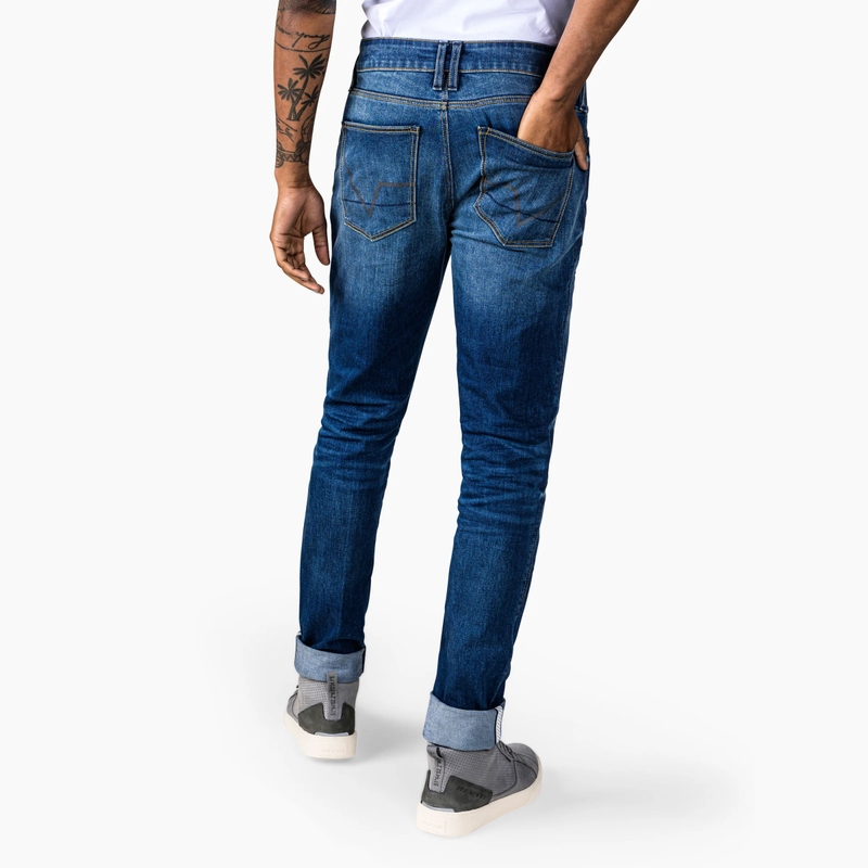 Revit Carlin SK Extra Cropped Jeansy motocyklowe niebieskie