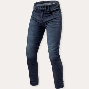 Revit Carlin SK Extra Cropped Jeansy motocyklowe ciemnoniebieskie