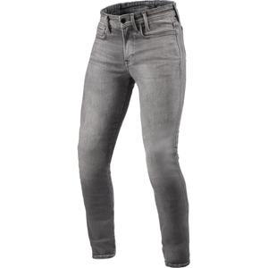 Revit Piston 3 Skinny Extra Cropped Jeansy motocyklowe Washed Grey