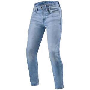 Revit Piston 3 Skinny Light Blue Extra Cropped Jeansy motocyklowe