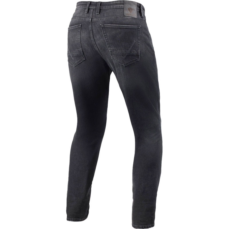 Revit Kai Skinny Motocyklowe Jeansy Średni Szary Kamień