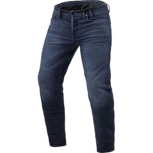 Revit Micah TF Extra Cropped Jeansy motocyklowe w kolorze spranego granatu