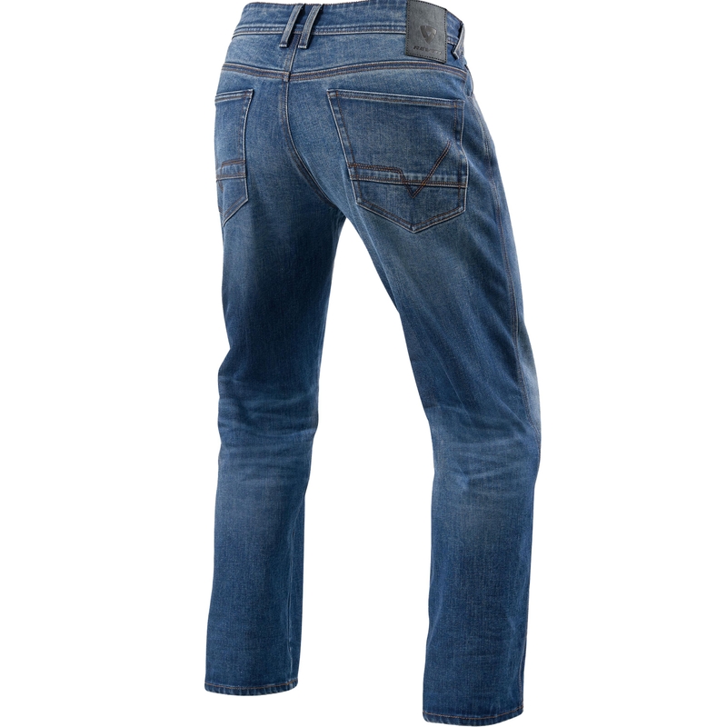 Revit Philly 3 LF Extra Cropped Jeansy motocyklowe w kolorze spranego błękitu