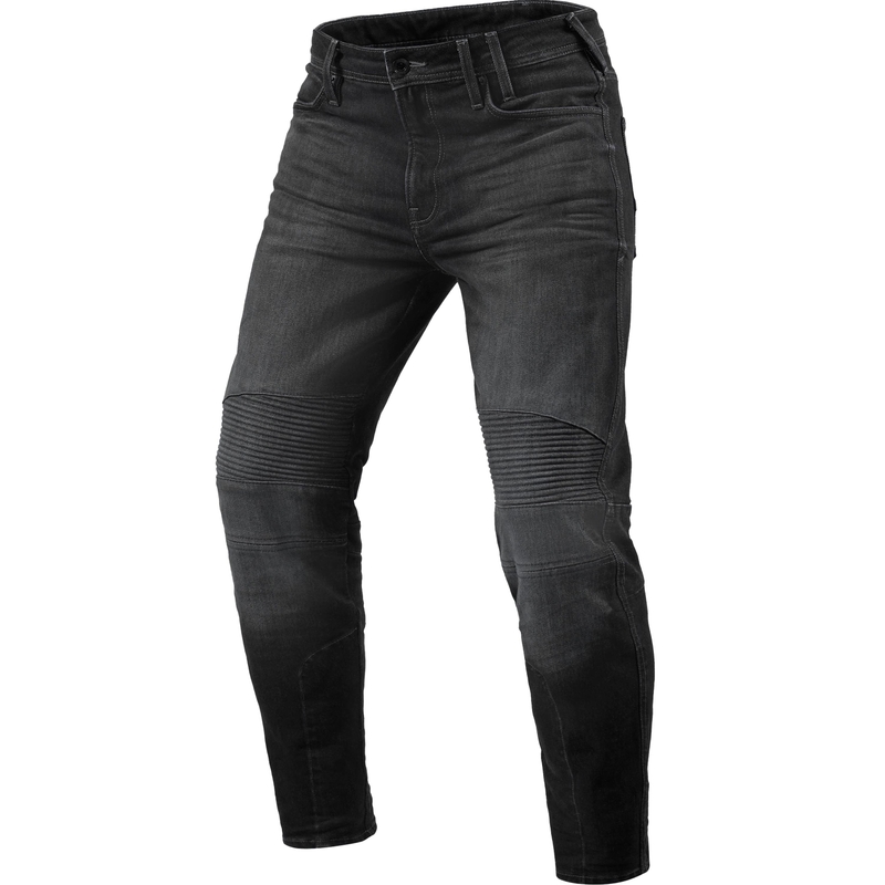 Revit Moto 2 TF Extra Cropped Jeansy motocyklowe, sprane, ciemnoszare