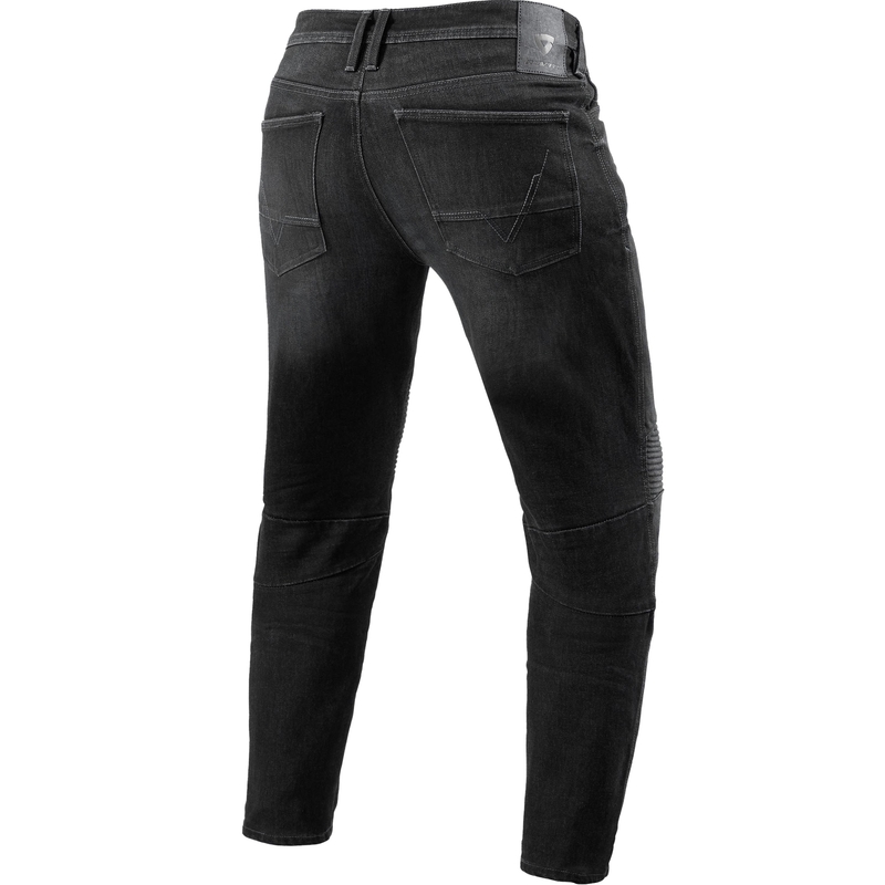 Revit Moto 2 TF Extra Cropped Jeansy motocyklowe, sprane, ciemnoszare