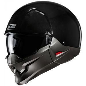 Kask otwarty z maską HJC i20N Solid metaliczny czarny