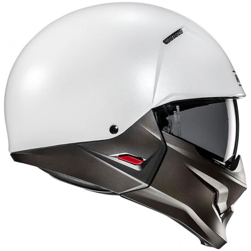 Kask otwarty z maską HJC i20N Solid perłowo biały