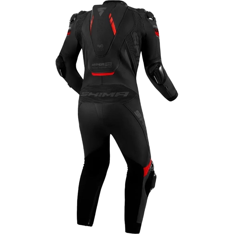 Skórzany kombinezon motocyklowy Shima Hyper-RS czarno-czerwony