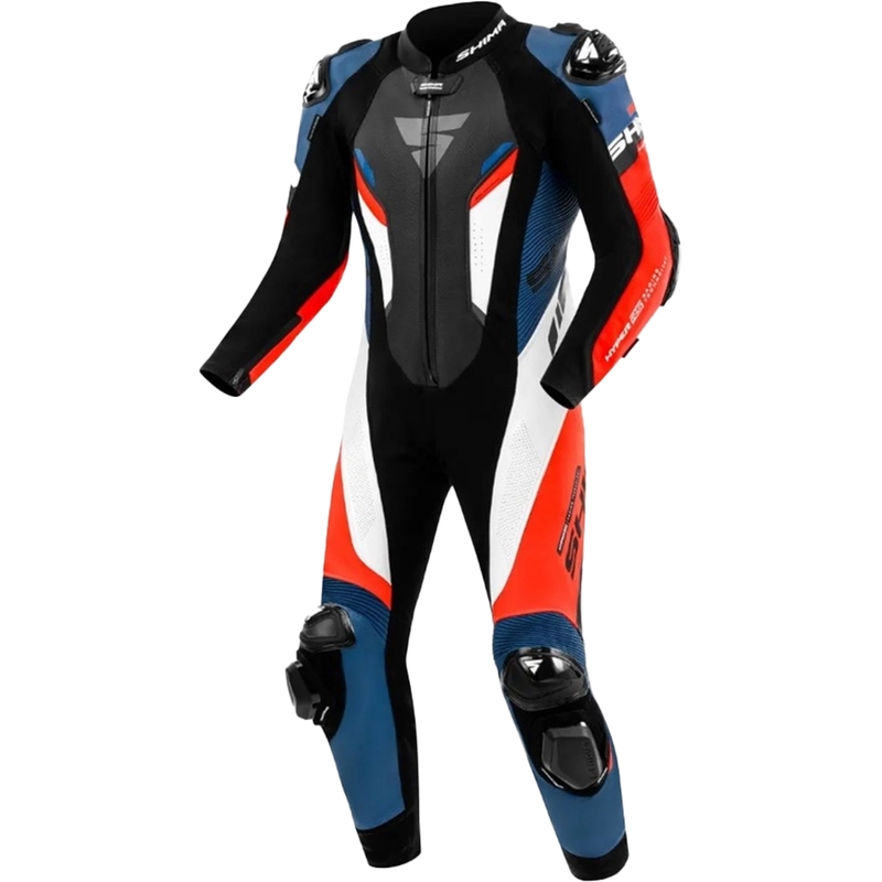 Skórzany kombinezon motocyklowy Shima Hyper-RS czarno-czerwono-niebiesko-biały