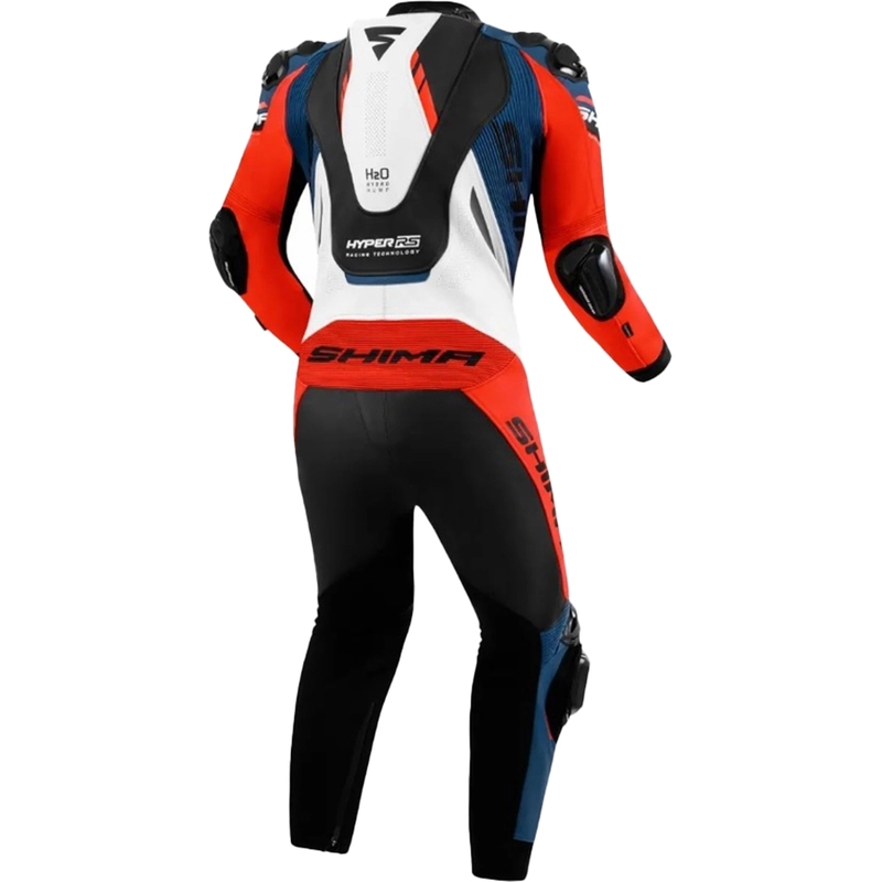 Skórzany kombinezon motocyklowy Shima Hyper-RS czarno-czerwono-niebiesko-biały