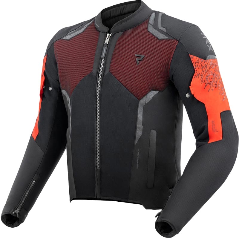 Kurtka motocyklowa Rebelhorn Jax czarno-czerwona