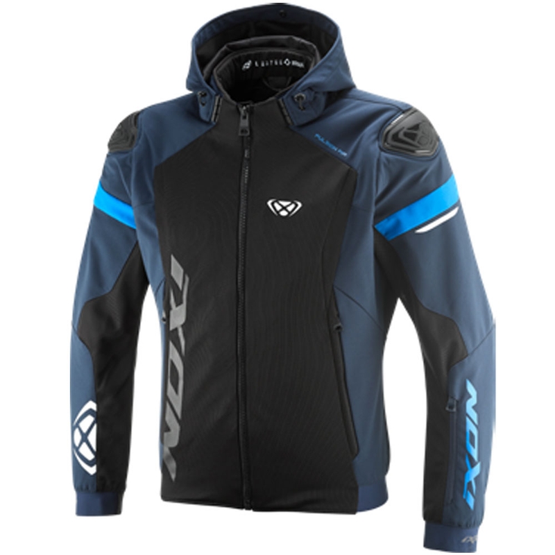 Kurtka motocyklowa IXON Pulsion Air czarno-niebieska
