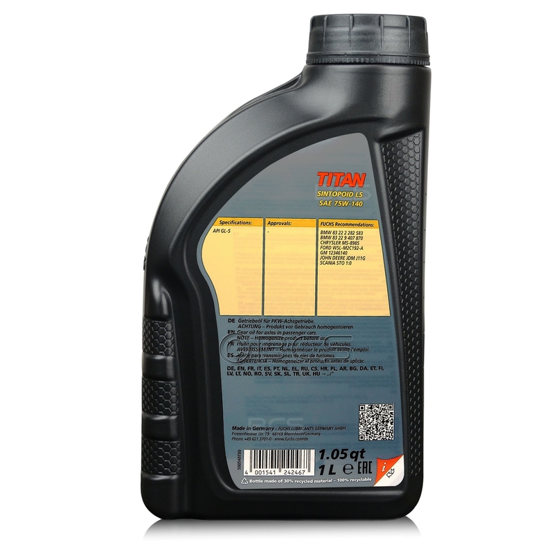 Gear oil SILKOLENE TITAN SINTOPOID LS SAE 75W-140 1 l