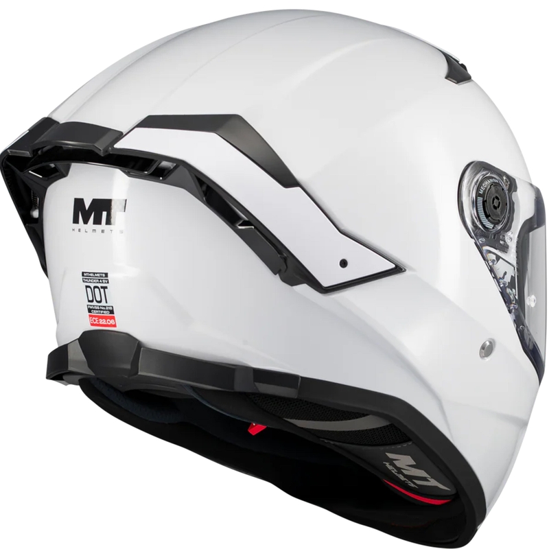 Kask motocyklowy integralny MT Thunder 4 SV Pure A0 biały